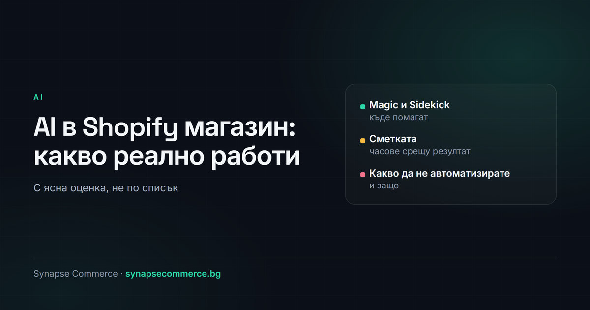 AI в Shopify магазин: какво реално работи