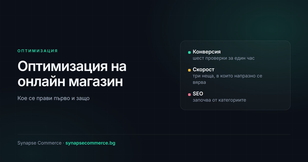 Оптимизация на онлайн магазин: с какво да започнете