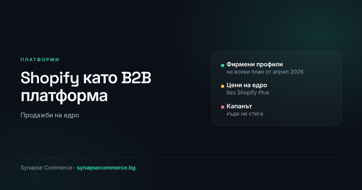 Shopify като B2B платформа: продажби на едро без Plus