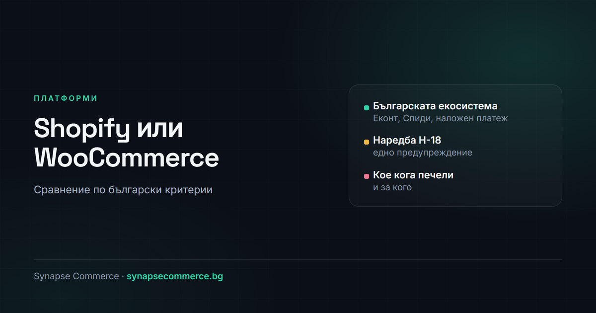 Shopify или WooCommerce за български магазин
